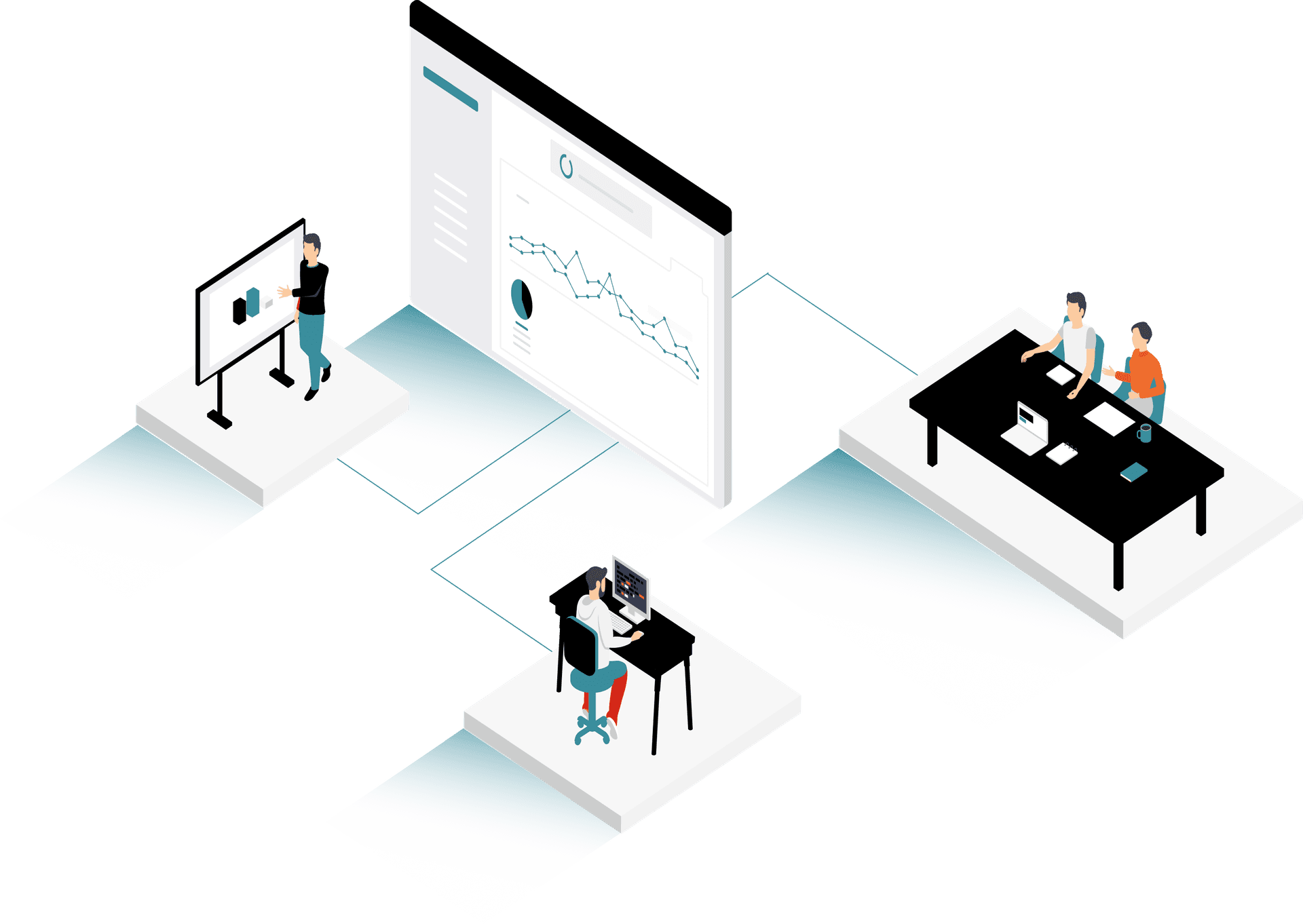 Graphic representing the company's work